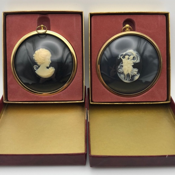 Vintage Peter Bates Framed Cameos Nymphs & Lady in Cameo - Picture 2 of 6